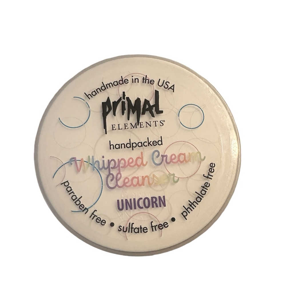 Primal Elements Unicorn Whipped Cream Cleanser Body Scrub Large Bath Soap